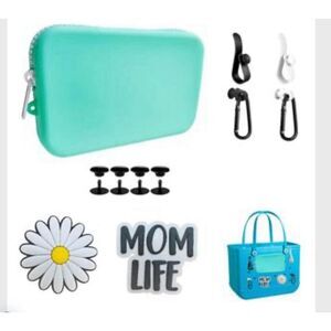 Big Bogg Bag Accessories 5PCS Set, Insert Carabiner Key Chain Holder Charms